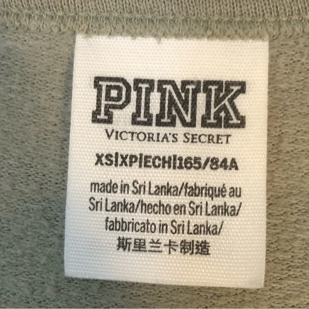 Victoria's Secret Pink Nation Campus Crew Mesh V-Neck Sweatshirt - Picture 12 of 14